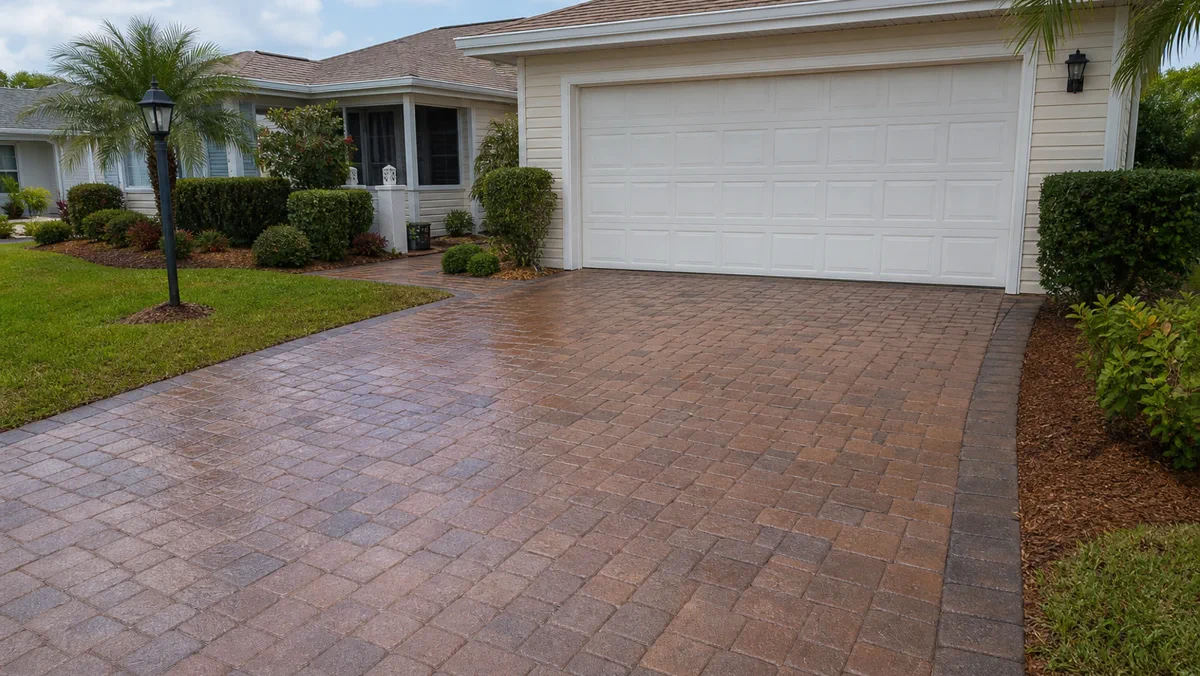 Finished project result for Cape Coral Paver Sealing